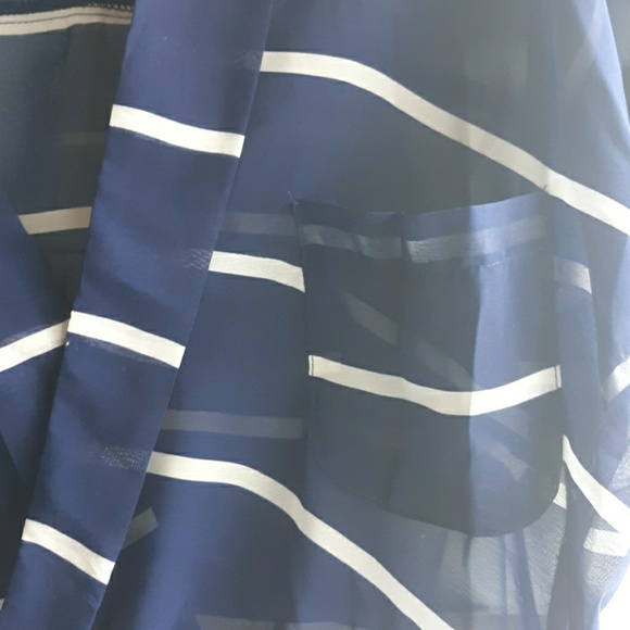 Papaya sheer blouse with button-up front - Picture 5 of 7